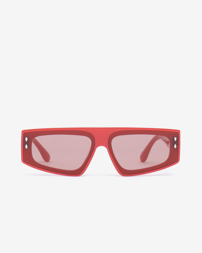 isabel marant Lunettes De Soleil Zoomy Femme rouge-bordeaux