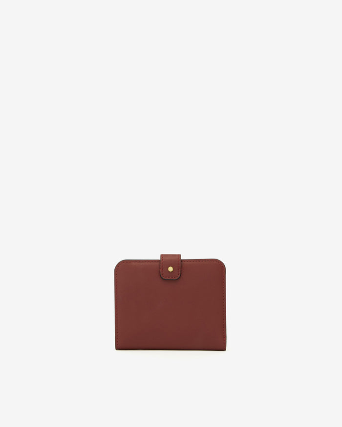 Isabel Marant PETITE MAROQUINERIE WALLET LEATHER Femme Bordeaux