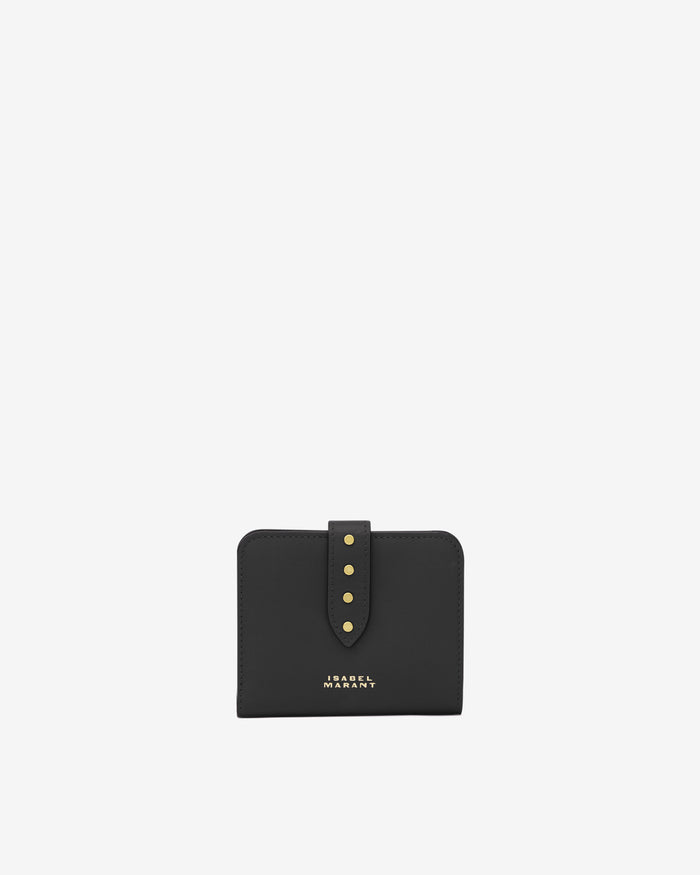 isabel marant PETITE MAROQUINERIE WALLET LEATHER Femme noir