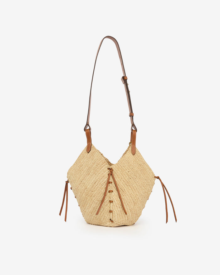 Isabel Marant SAC LOSANGE MINI Femme Naturel Et Cognac