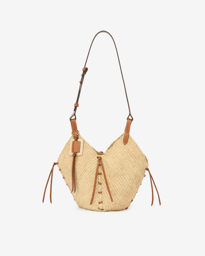 isabel marant SAC LOSANGE MINI Femme naturel et cognac