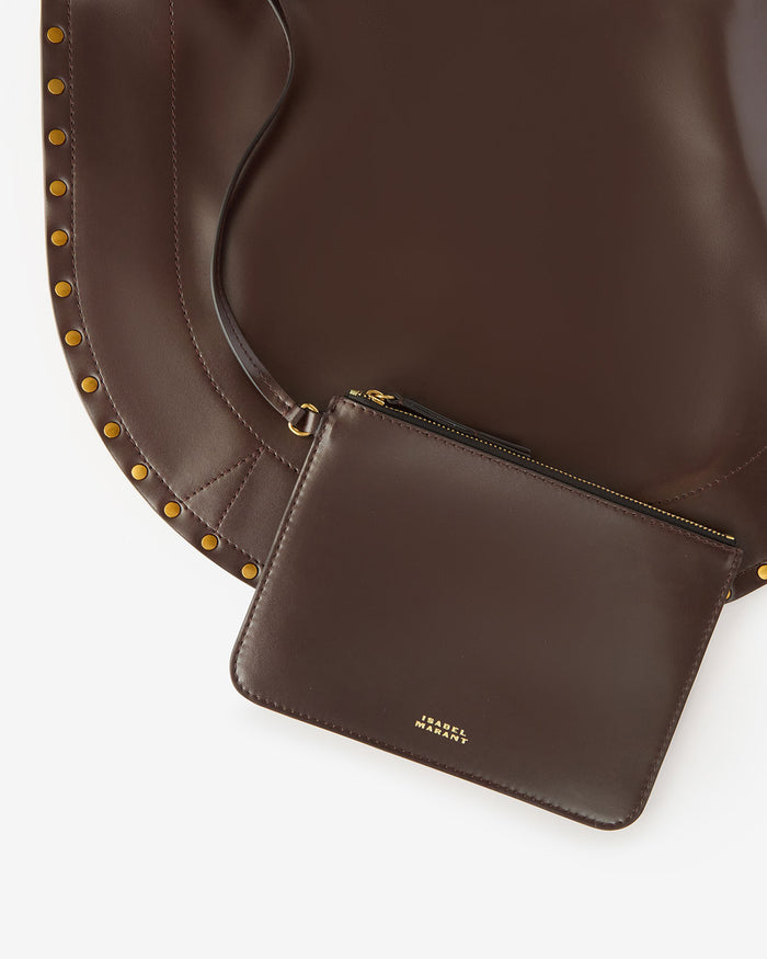 Isabel Marant SAC OSKAN HOBO SOFT Femme Marron Foncé