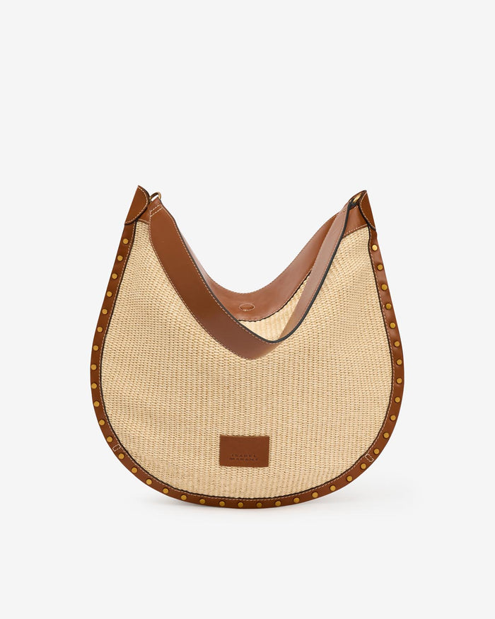 Isabel Marant Sac Oskan Hobo Soft Femme Naturel Et Cognac
