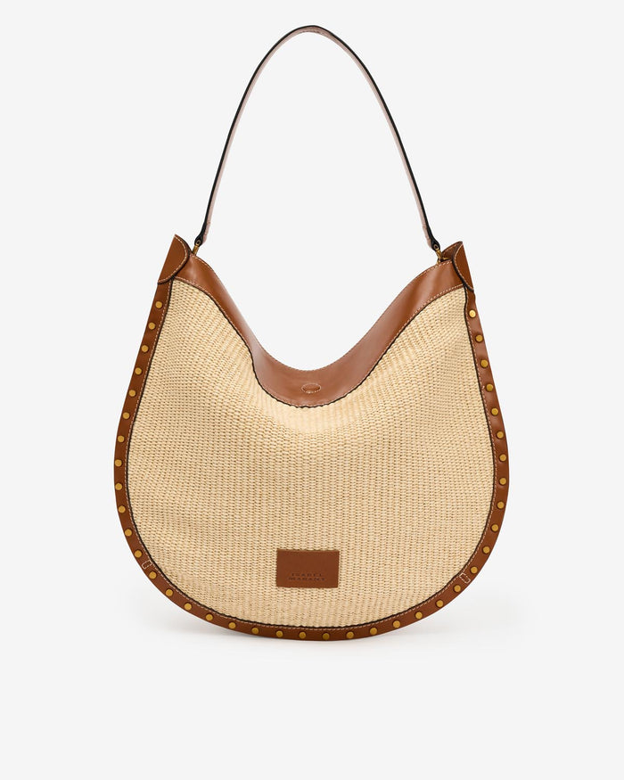 isabel marant Sac Oskan Hobo Soft Femme naturel et cognac