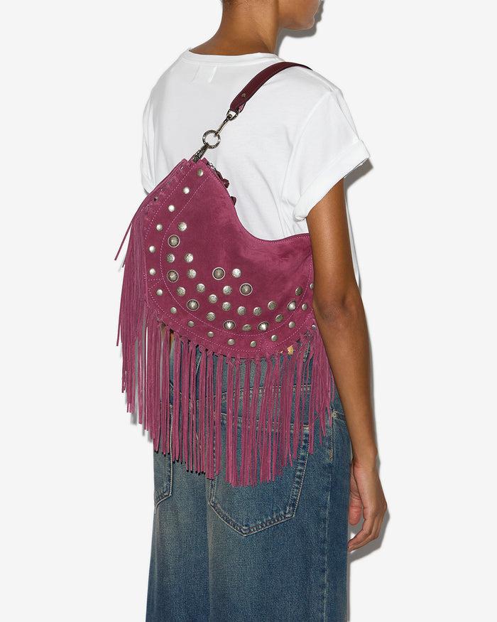 Isabel Marant SAC OSKAN SOFT ZIPPED Femme Framboise