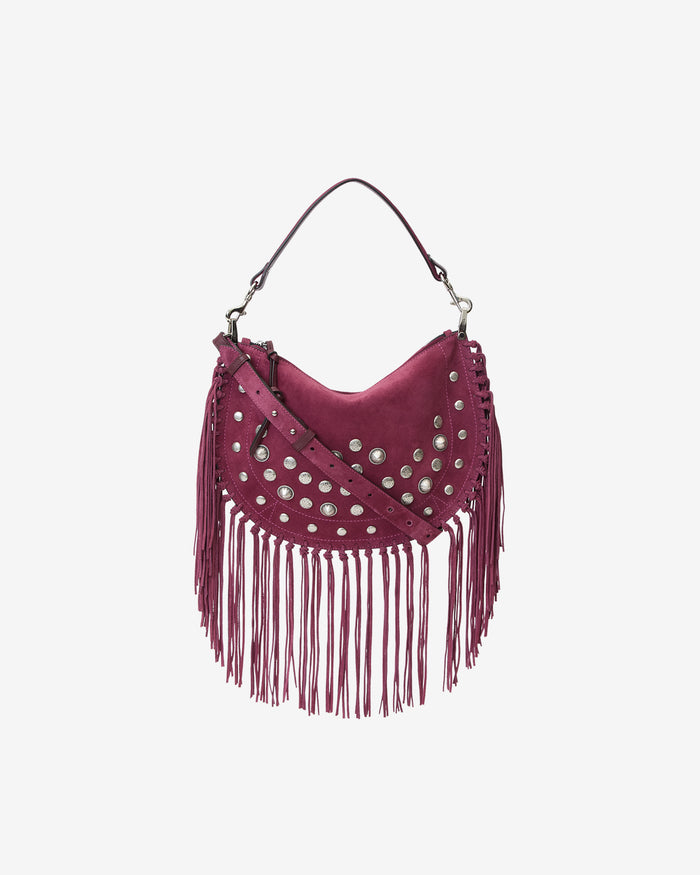 isabel marant SAC OSKAN SOFT ZIPPED Femme framboise