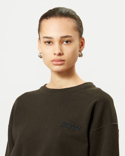 Isabel Marant Sweatshirt À Logo Shad Femme Noir Délavé