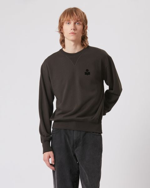 Isabel Marant Sweatshirt Logo Mike Homme Noir Délavé