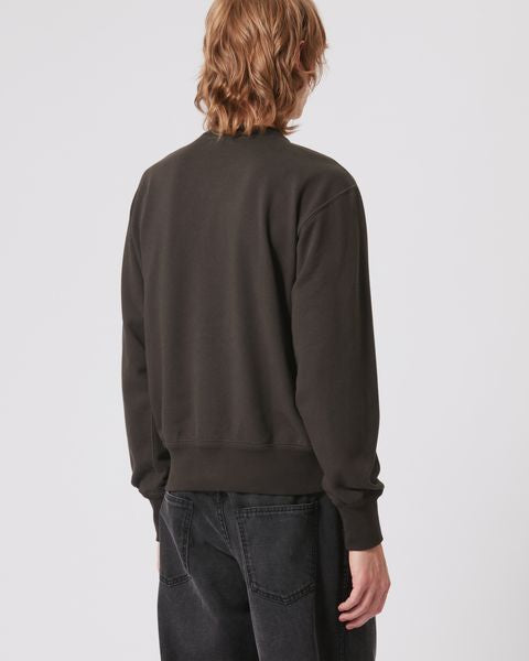 Isabel Marant Sweatshirt Logo Mike Homme Noir Délavé