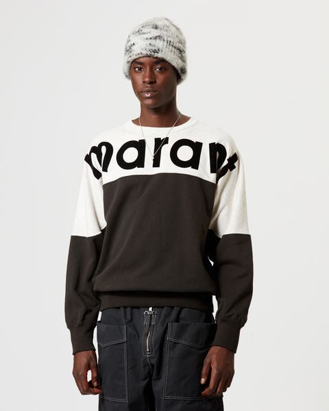 Isabel Marant Sweatshirt Marant Howley Homme Noir Délavé
