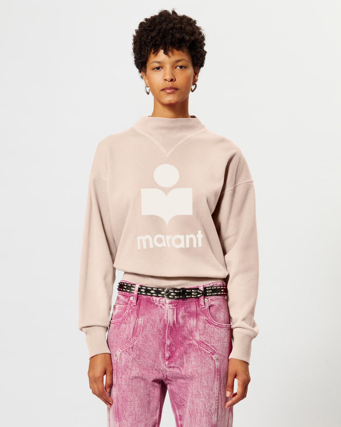 Isabel Marant Sweatshirt Moby Femme Rose Perle-écru