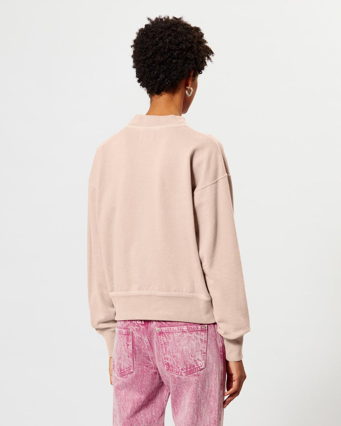 Isabel Marant Sweatshirt Moby Femme Rose Perle-écru
