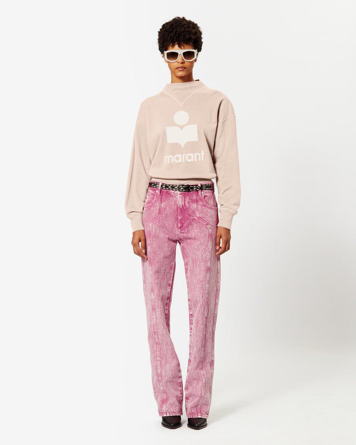 isabel marant Sweatshirt Moby Femme rose perle-écru