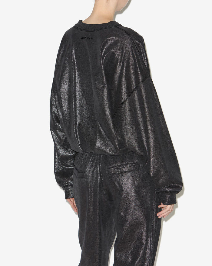 Isabel Marant Sweatshirt Paulia Femme Noir Métallique