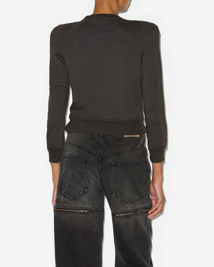 Isabel Marant Sweatshirt Prissa à Logo Femme Noir Délavé