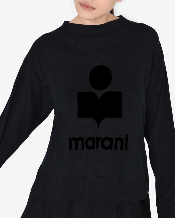 Isabel Marant T-Shirt À Manches Longues Et Logo Kilsen Femme Noir