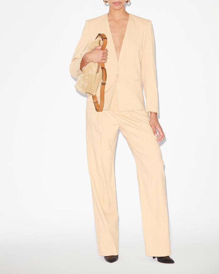 isabel marant Veste en chanvre uni MANZIL Femme paille