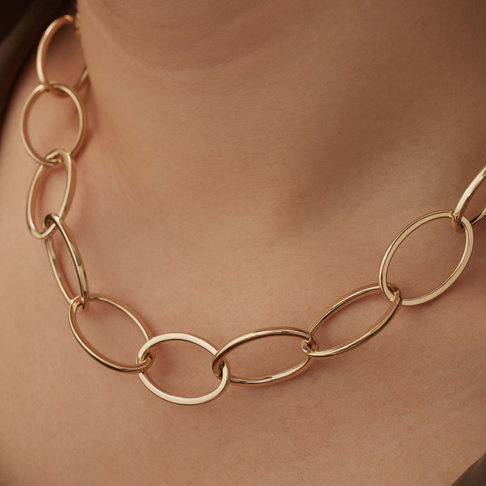 Isabel Bernard Aidee Annette Collier à Maillons En Or 14 Carats