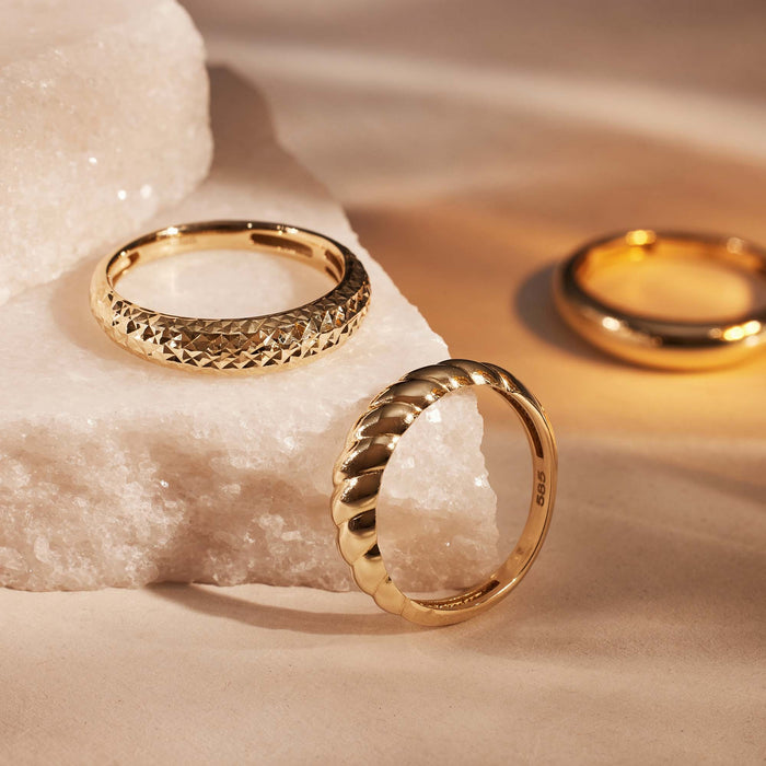 Isabel Bernard Aidee Elodie Bague En Or 14 Carats Avec Torsion