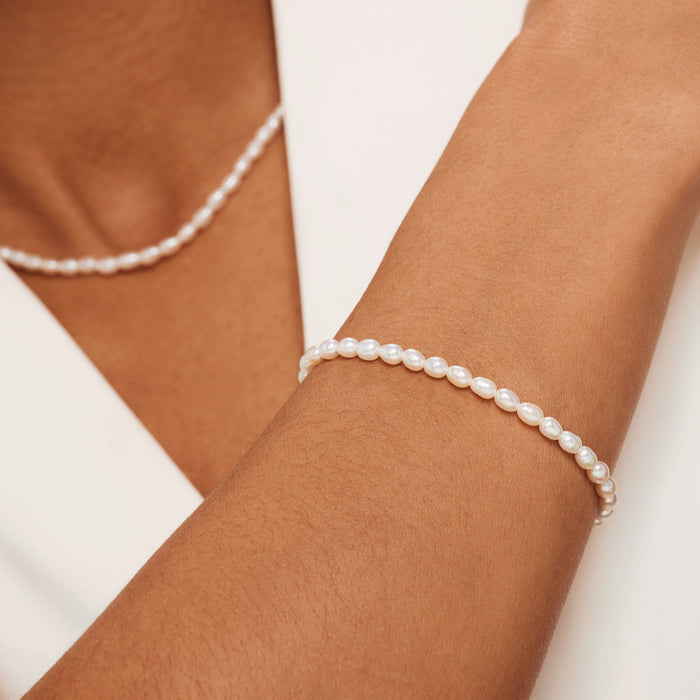 Isabel Bernard Aidee Marissa Bracelet En Or 14 Carats Avec Perles D'eau Douce