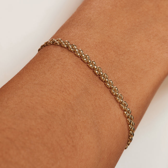 Isabel Bernard Aidee Rosine Bracelet à Maillons En Or 14 Carats