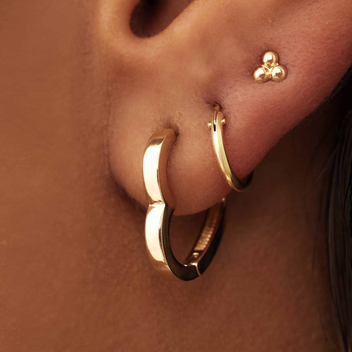 Isabel Bernard Belleville Amore Boucles D'oreilles Cœur En Or 14 Carats