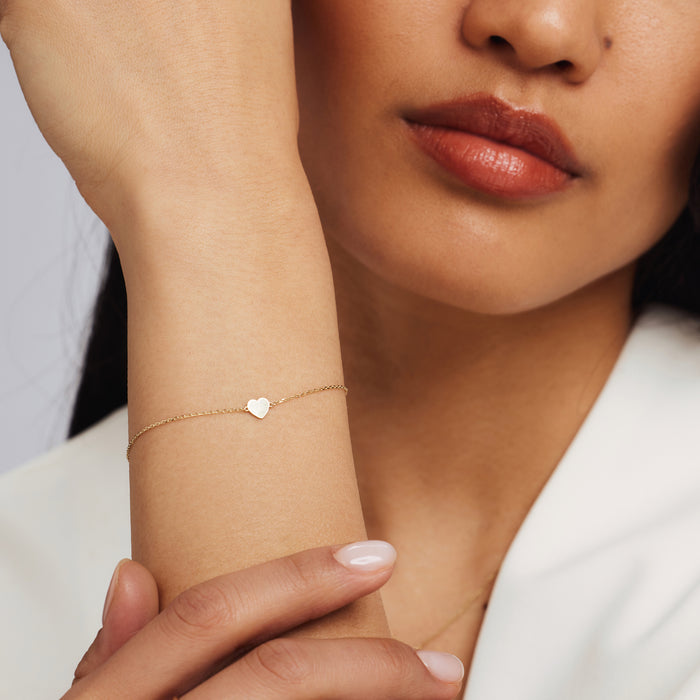 Isabel Bernard Belleville Amore Bracelet En Or 14 Carats Avec Cœur