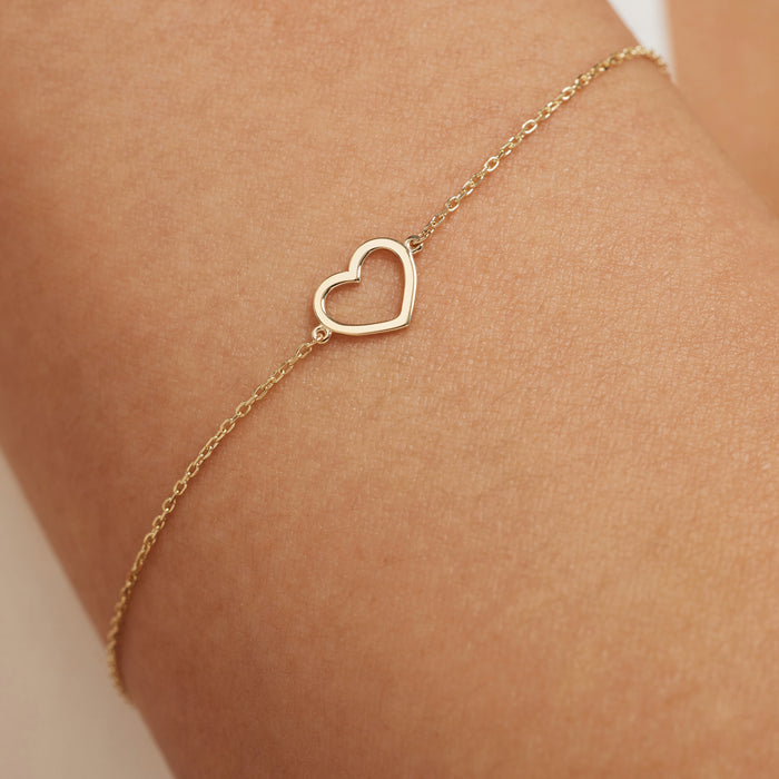 Isabel Bernard Belleville Amore Bracelet En Or 14 Carats Avec Cœur