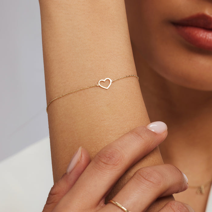 Isabel Bernard Belleville Amore Bracelet En Or 14 Carats Avec Cœur