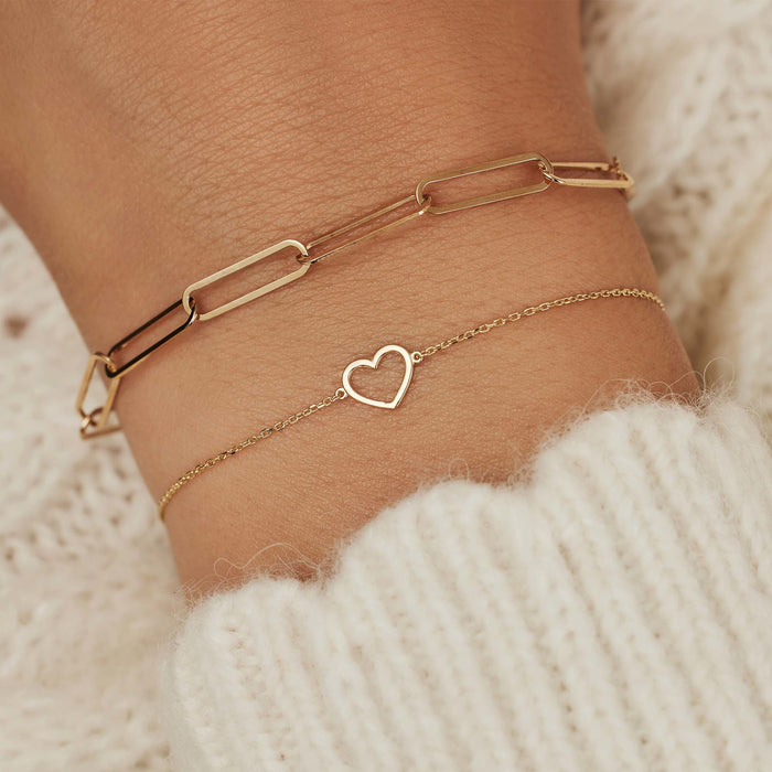Isabel Bernard Belleville Amore Bracelet En Or 14 Carats Avec Cœur
