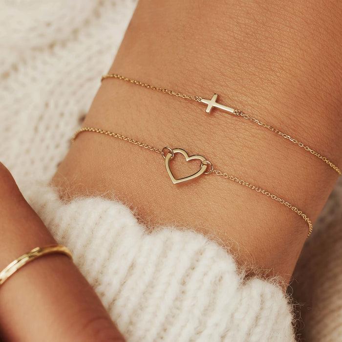 Isabel Bernard Belleville Amore Bracelet En Or 14 Carats Avec Cœur