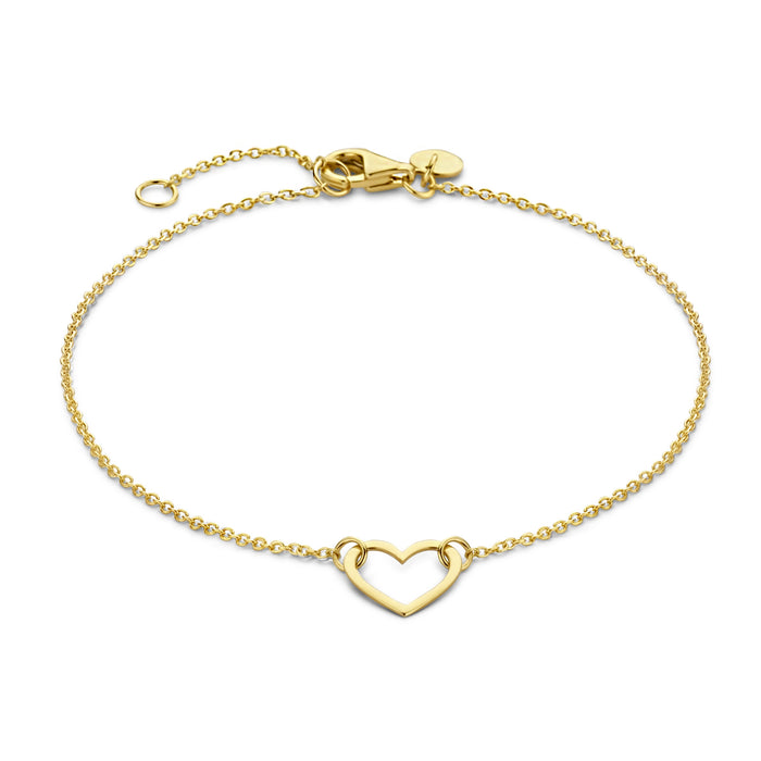 isabel bernard Belleville Amore bracelet en or 14 carats avec cœur