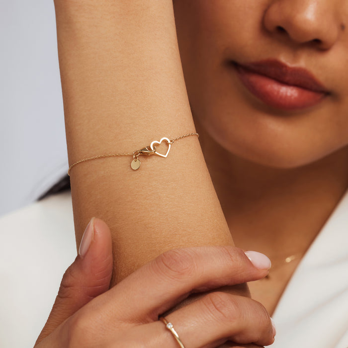 Isabel Bernard Belleville Amore Bracelet En Or 14 Carats Avec Cœur