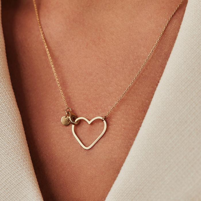 Isabel Bernard Belleville Amore Collier En Or 14 Carats Avec Coeur