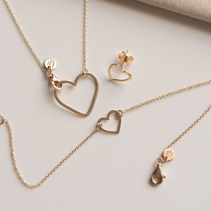 Isabel Bernard Belleville Amore Collier En Or 14 Carats Avec Coeur