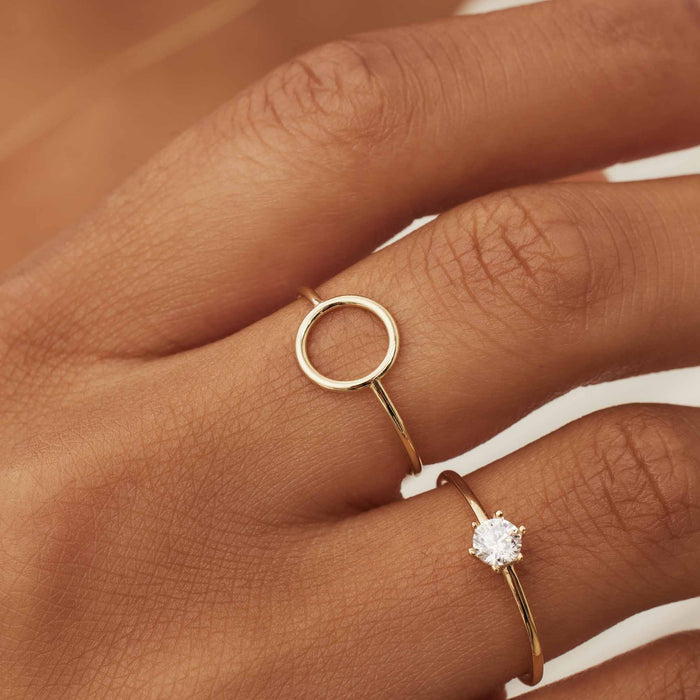 Isabel Bernard Belleville Anna Bague En Or 14 Carats