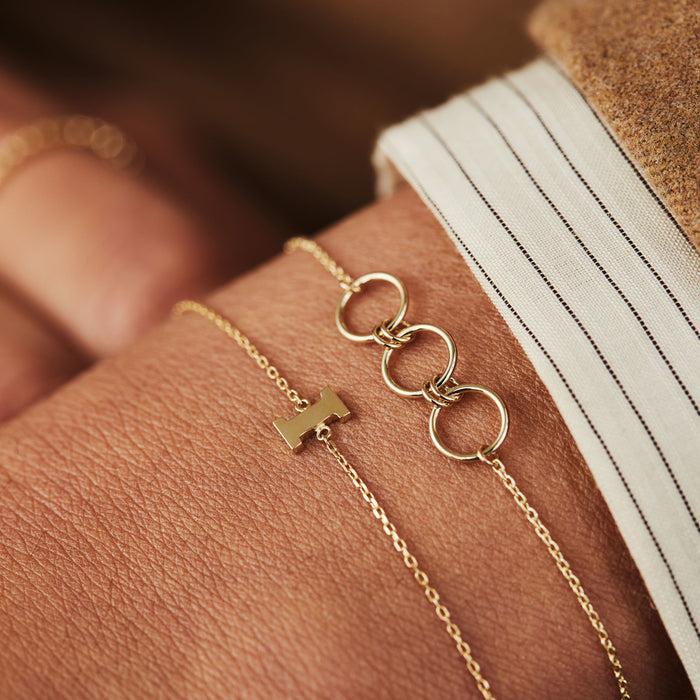 Isabel Bernard Belleville Anna Bracelet En Or 14 Carats Avec Cercles