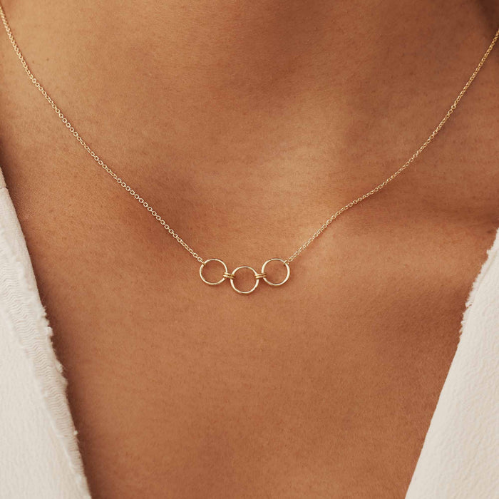 Isabel Bernard Belleville Anna Collier En Or 14 Carats Avec Cercles