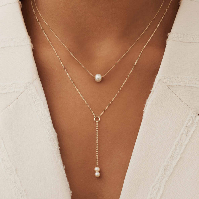 Isabel Bernard Belleville Luna Collier En Or 14 Carats Avec Perle D'eau Douce