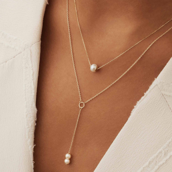 Isabel Bernard Belleville Luna Collier En Or 14 Carats Avec Perle D'eau Douce