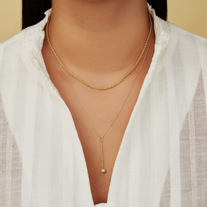 Isabel Bernard Belleville Luna Collier En Or 14 Carats Avec Perle D'eau Douce