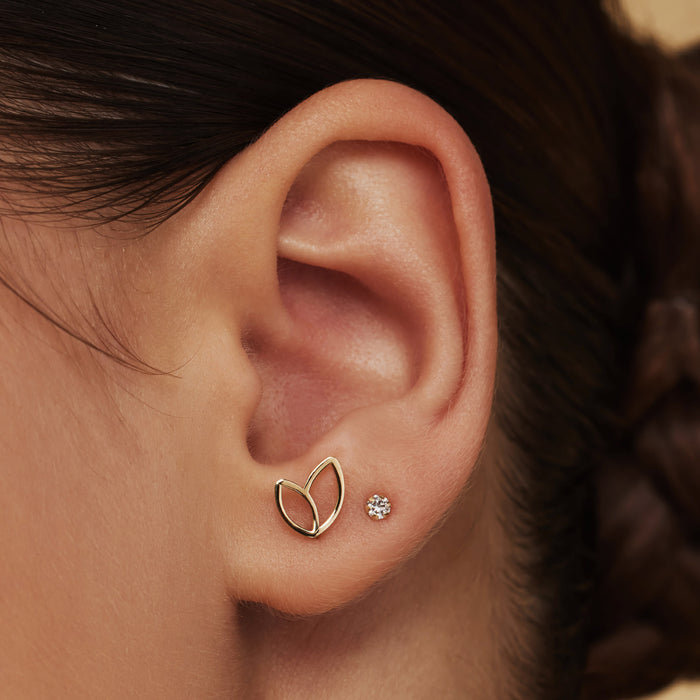 Isabel Bernard Belleville Noémi Clous D'oreilles En Or 14 Carats