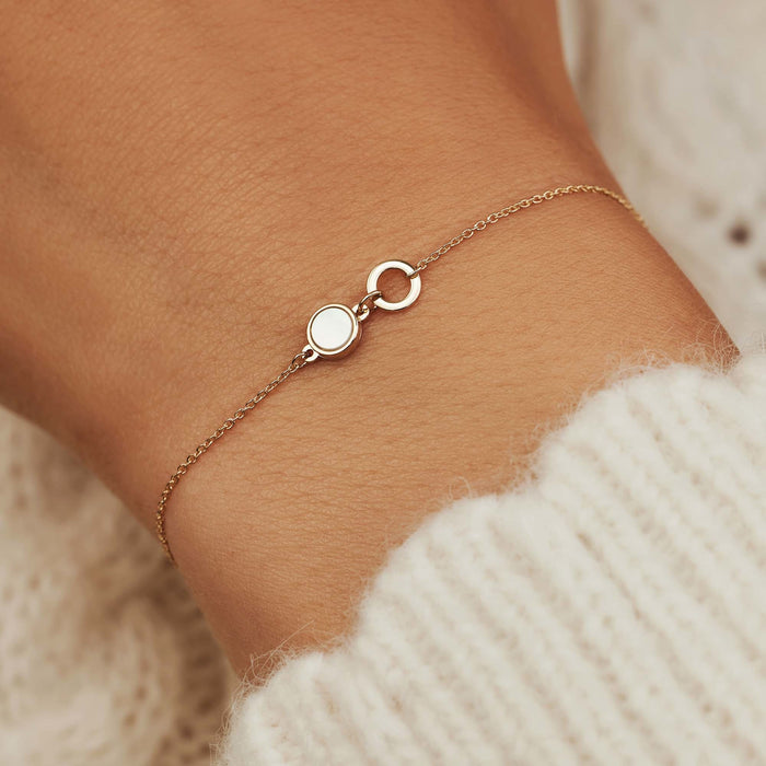 Isabel Bernard Belleville Nova Bracelet En Or 14 Carats Avec Nacre