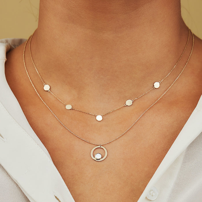 Isabel Bernard Belleville Nova Collier En Or 14 Carats Avec Nacre