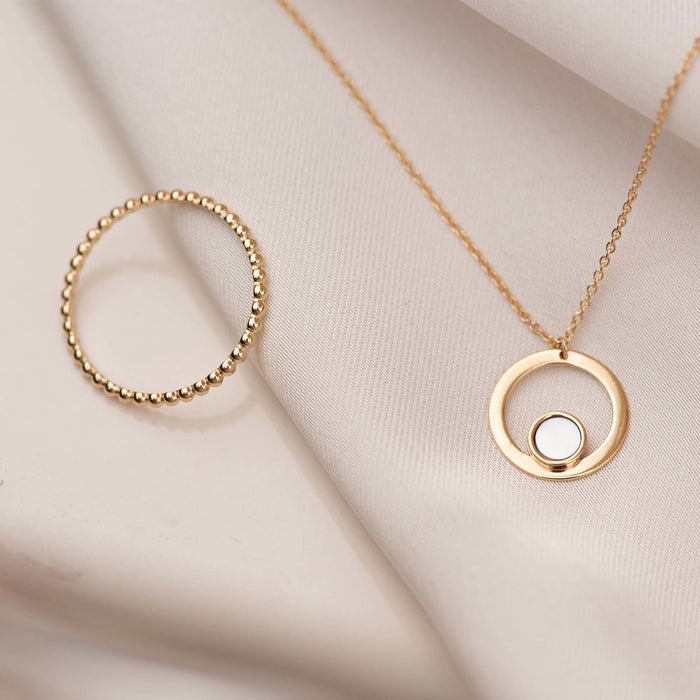 Isabel Bernard Belleville Nova Collier En Or 14 Carats Avec Nacre