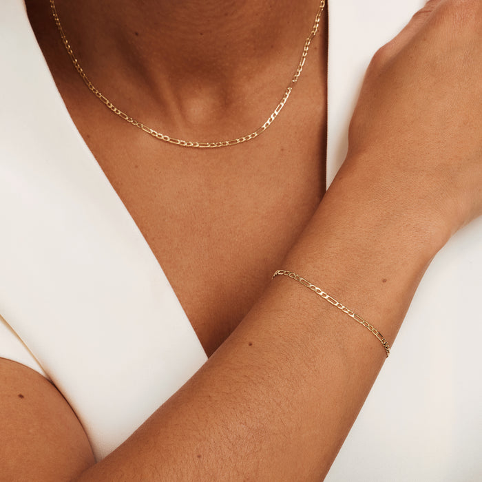 Isabel Bernard Cadeau D'Isabel Coffret Cadeau Collier Et Bracelet En Or 14 Carats