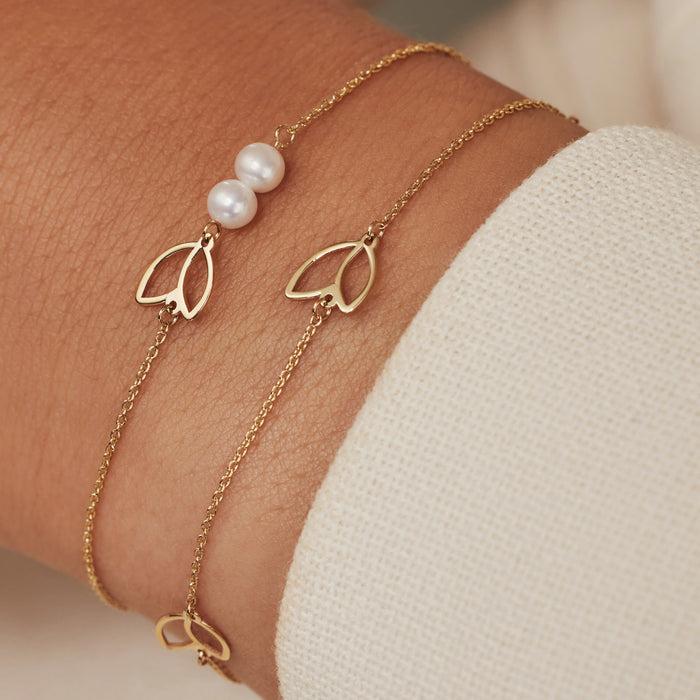 Isabel Bernard Cadeau D'Isabel Ensemble De Collier Et Bracelet En Or 14 Carats