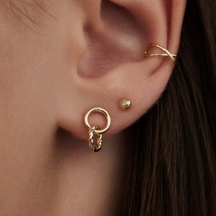 Isabel Bernard Cadeau D'Isabel Paire De Boucles D'oreilles En Or 14 Carats