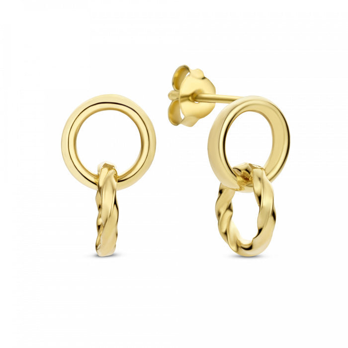 Isabel Bernard Cadeau D'Isabel Paire De Boucles D'oreilles En Or 14 Carats