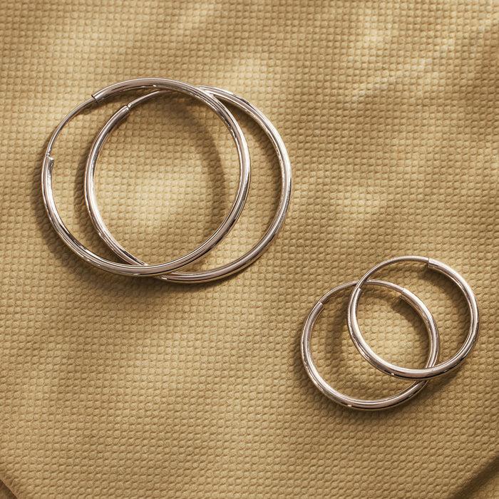Isabel Bernard Cadeau D'Isabel Paire De Boucles D'oreilles En Or Blanc 14 Carats